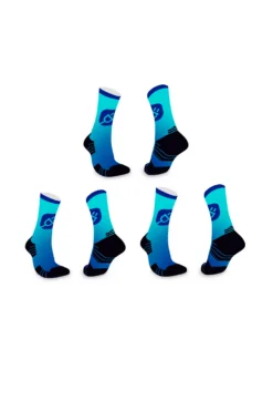3-Pair Bundle - Athletic High Performance Sports Crew Socks